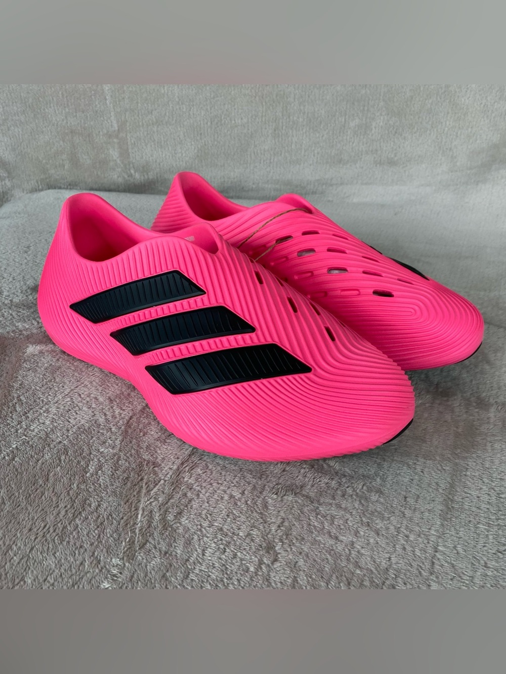 adidas Purechill Recovery Sandals Shoes Mens Size 9 Lucid Pink Slip On NEW